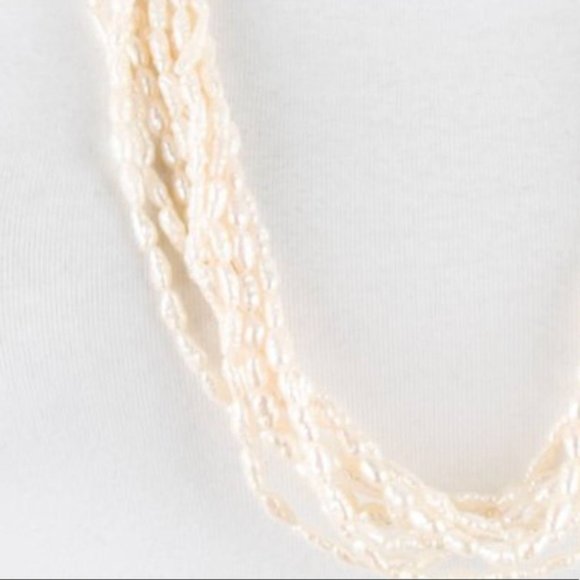 NWOT 14K Pearl Multistrand Necklace - Picture 3 of 5